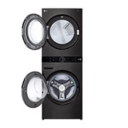 LG WashTower™ AI DD™ Máquina que Lava e Seca 17kg, 220V - Aço Escovado Preto, WK17BS6A