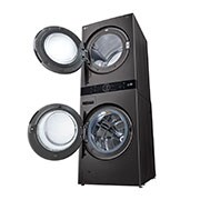 LG WashTower™ AI DD™ Máquina que Lava e Seca 17kg, 220V - Aço Escovado Preto, WK17BS6A