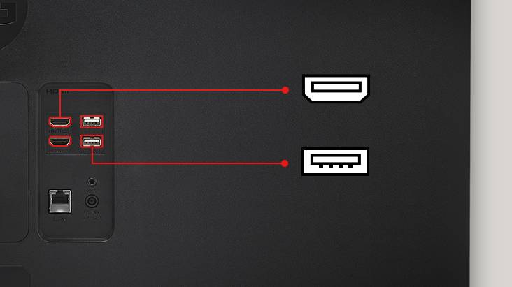 Uma imagem mostrando várias portas atrás de uma tela de monitor ampliada.