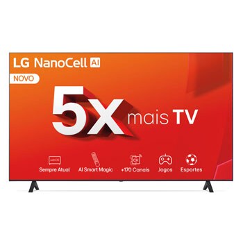 Front view of TV
