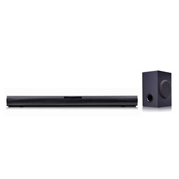 Front view of soundbar