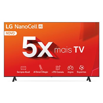 Front view of TV