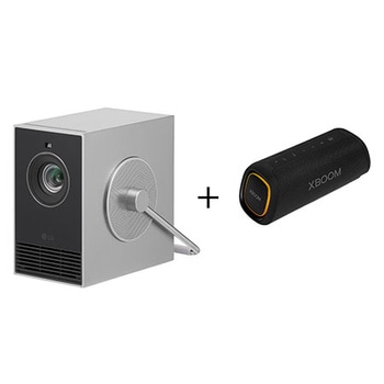Projector + Speaker front view
