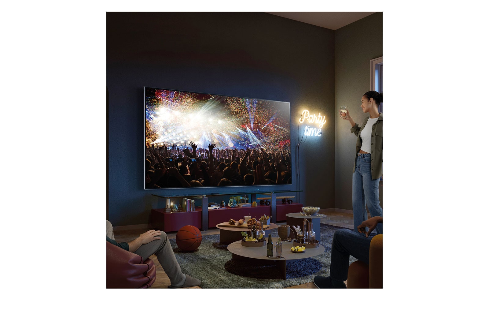 LG Smart TV LG QNED85 MiniLed 75” 4K, 2023, 75QNED85SRA