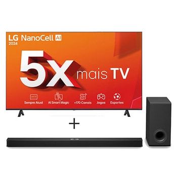 tv + Soundbar front view