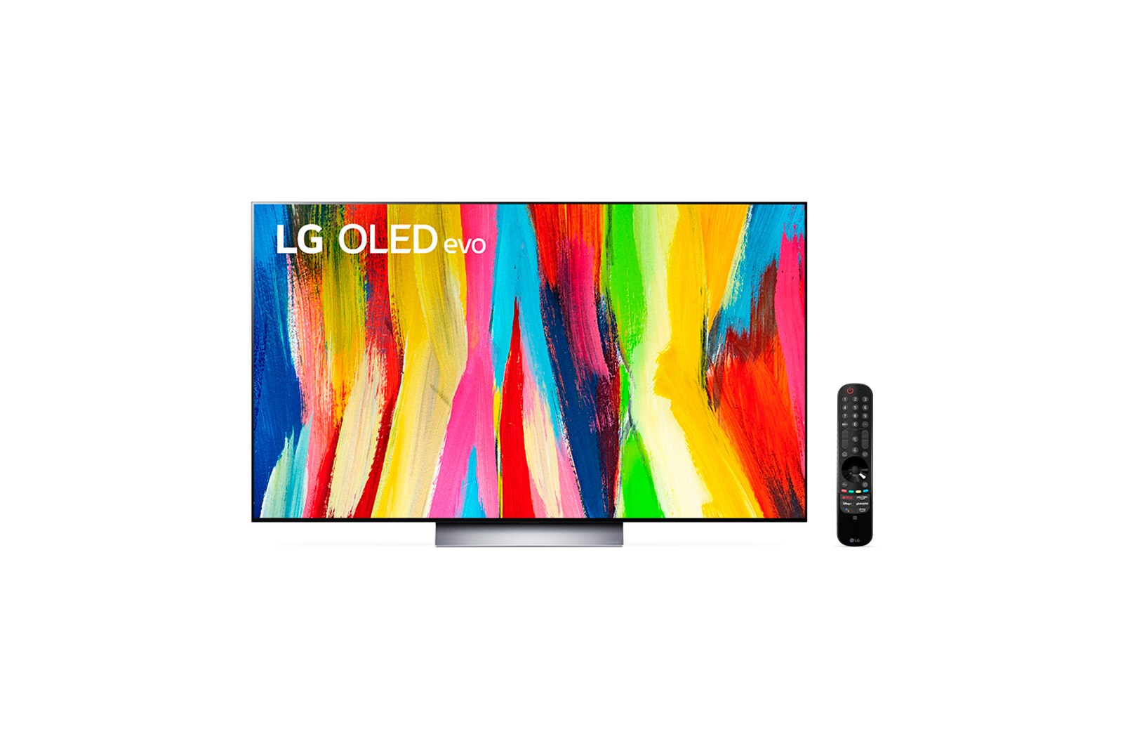 LG Smart TV LG Evo 55'' 4K 120Hz G-Sync FreeSync Inteligência Artificial ThinQ Google Alexa OLED55C2PSA, OLED55C2PSA