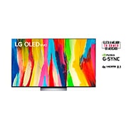 LG Smart TV LG Evo 65'' 4K 120Hz G-Sync FreeSync Inteligência Artificial ThinQ Google Alexa OLED65C2PSA, OLED65C2PSA