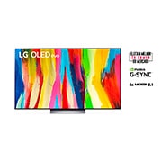 LG Smart TV LG Evo 77'' 4K 120Hz G-Sync FreeSync Inteligência Artificial ThinQ Google Alexa OLED77C2PSA, OLED77C2PSA