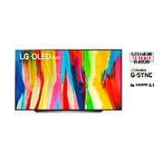 LG Smart TV LG Evo 83'' 4K 120Hz G-Sync FreeSync Inteligência Artificial ThinQ Google Alexa OLED83C2PSA, OLED83C2PSA