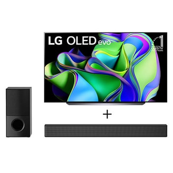 TV + Soundbar front view