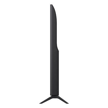 Comparação antes e depois de como o LG 4K Super Upscaling melhora a qualidade da imagem. Dois painéis mostrando a mesma imagem de um pássaro colorido pousado em um galho em uma floresta; o painel da direita está desbotado. O título fala sobre como o 4K Super Upscaling melhora a resolução, o brilho e a nitidez. 