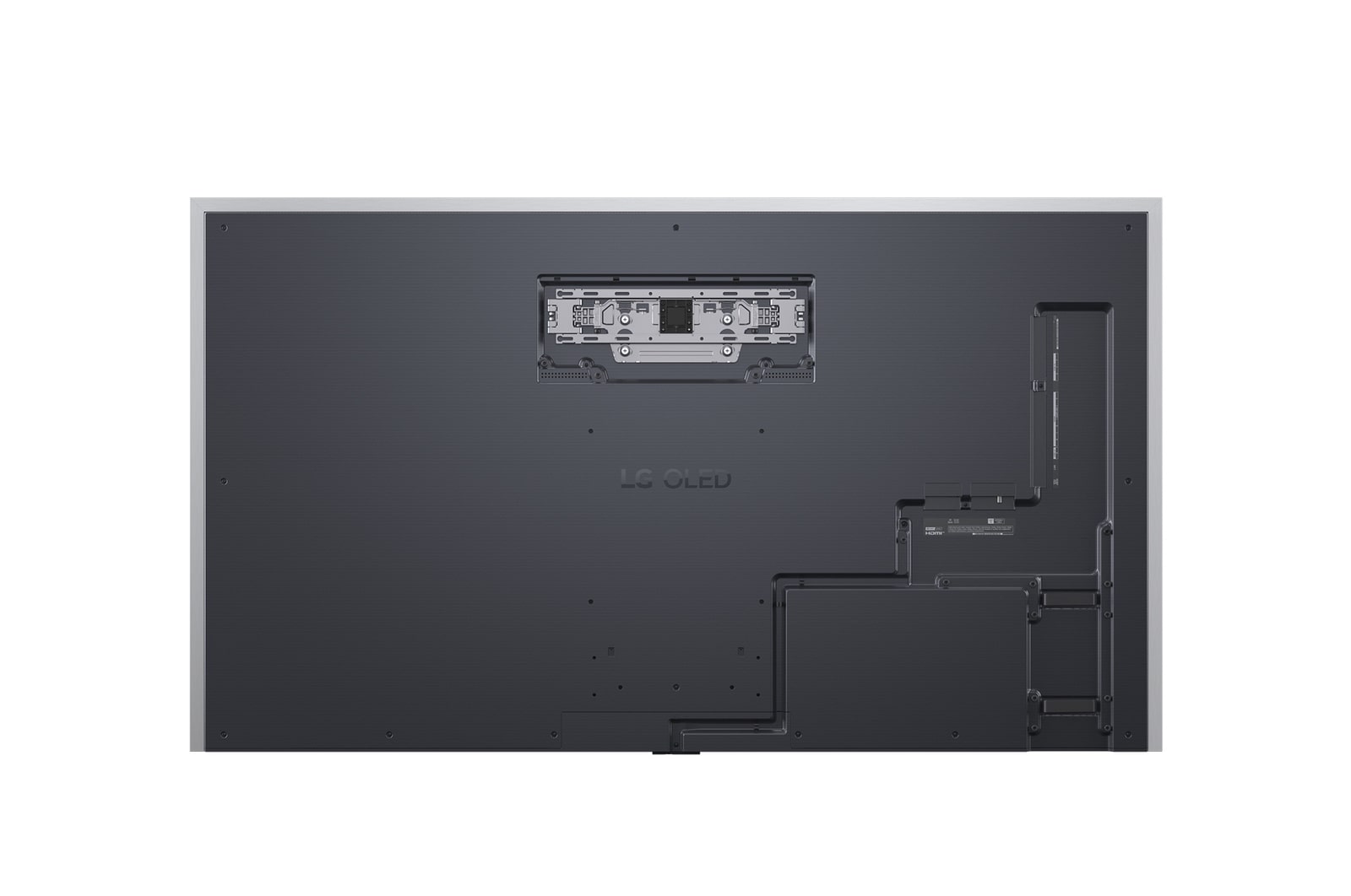 Rear view of LG OLED evo AI G5 4K Smart TV.