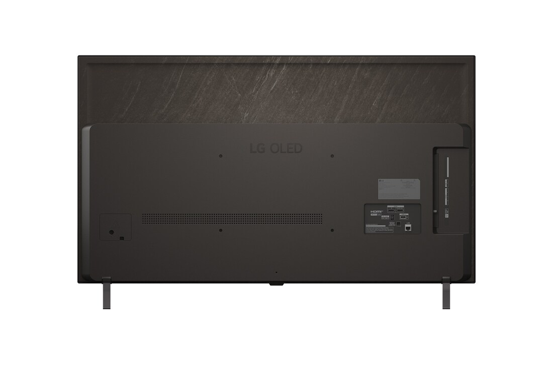 Rear view of LG OLED AI B5 4K Smart TV.
