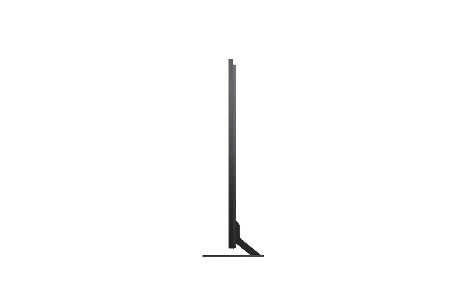 Left-facing side view of LG QNED evo QNED85 TV 