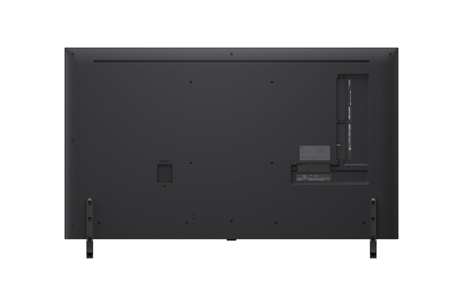 Rear view of LG QNED evo QNED85 TV