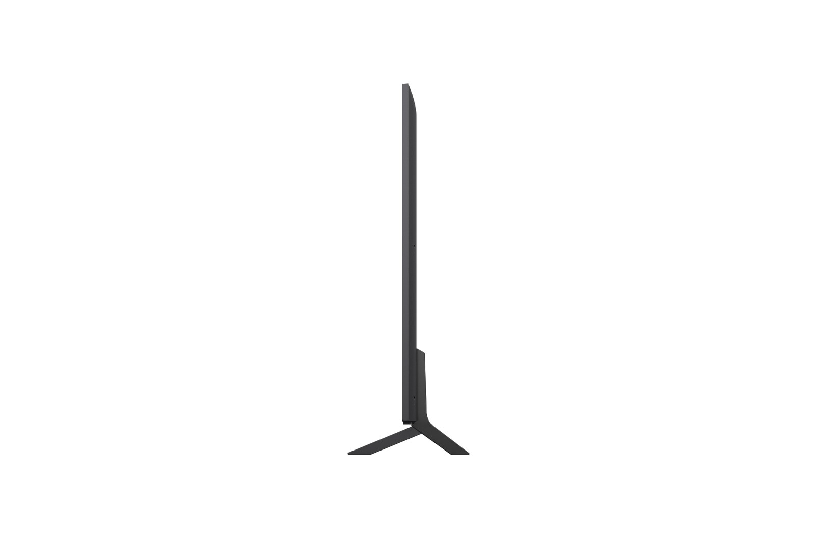 Left-facing side view of LG QNED evo QNED85 TV 