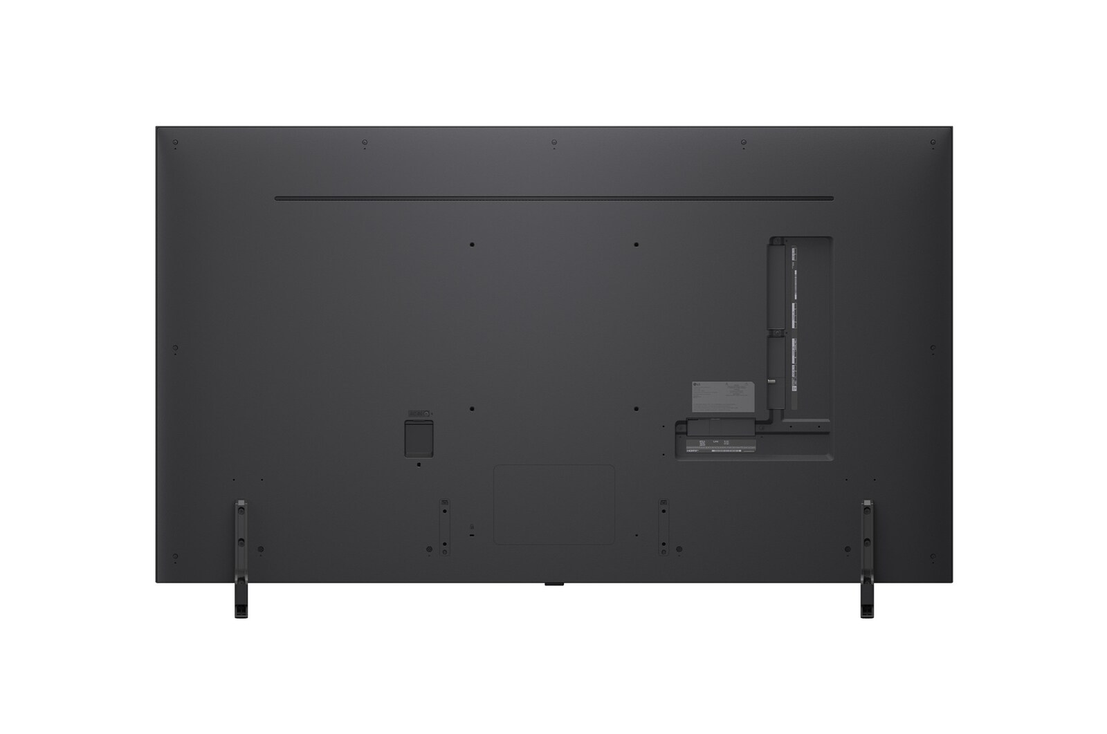 Rear view of LG QNED evo QNED85 TV