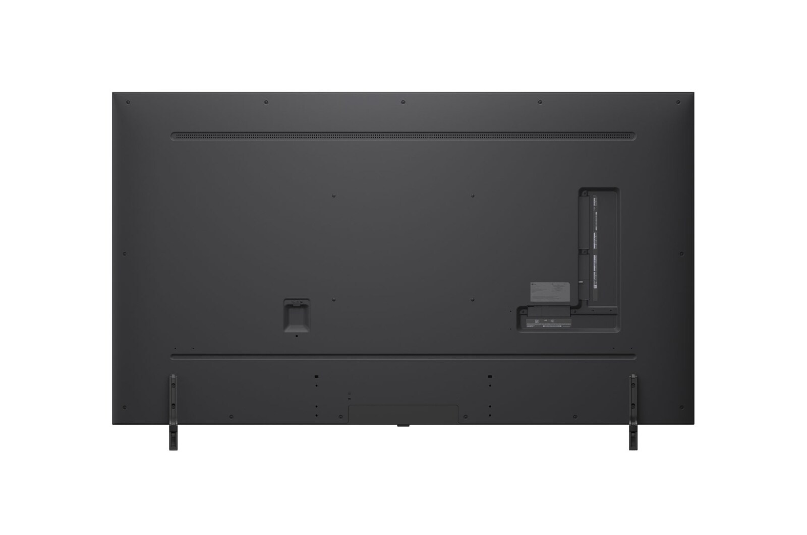 Rear view of LG QNED evo QNED85 TV