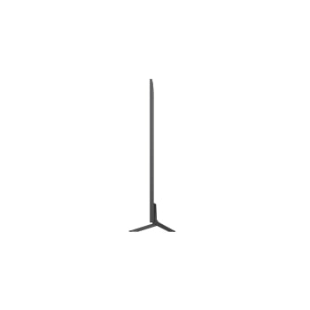 Left-facing side view of LG QNED80 TV 