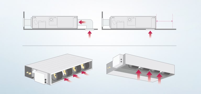 Flexible Installation (Low Static Duct Only)