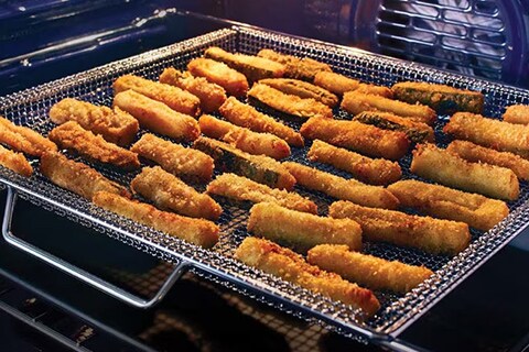 Image of cooked food in air fry