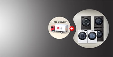 Free Delivery + Save More on LG Washers & Dryers
