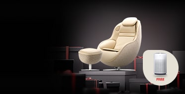 Get LG Brown Massage Recliner + Free Air Purifier