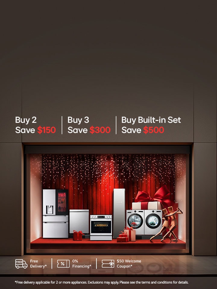 Bundle and Save up to $500 on select Home appliances