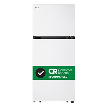 Front view of 28" 18 cu.ft. Top Freezer Refrigerator (LT18S2100W)