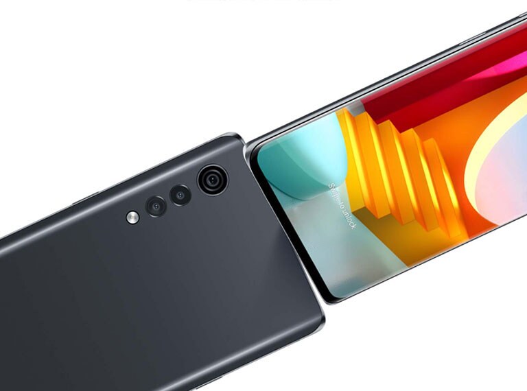 Sleek and simple design of LG VELVET.