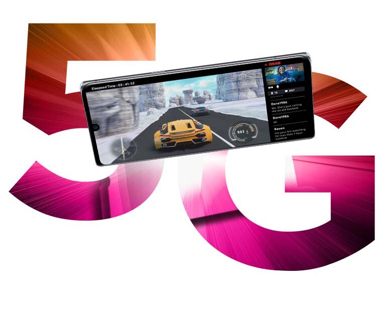Racing game with smartphone.