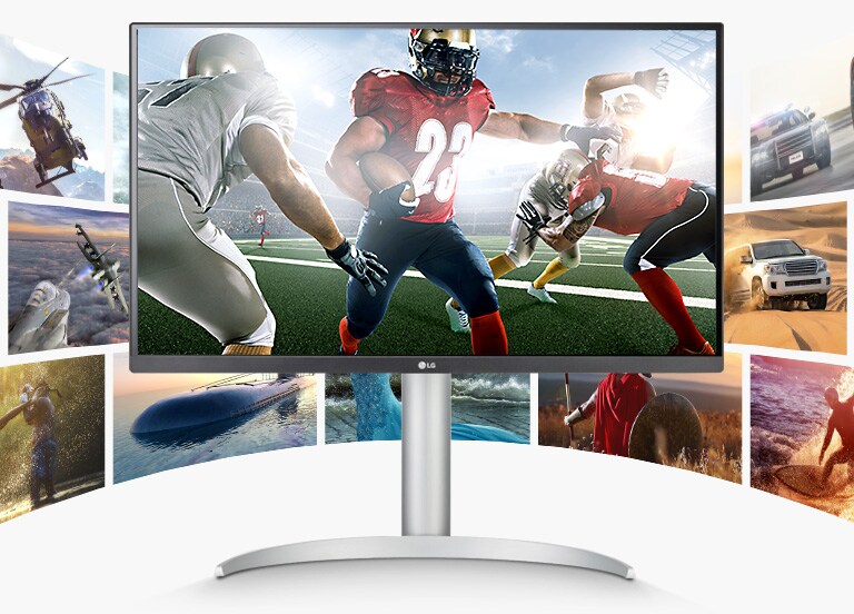 The monitor offering flawless visuals and the true vibrancy of colour