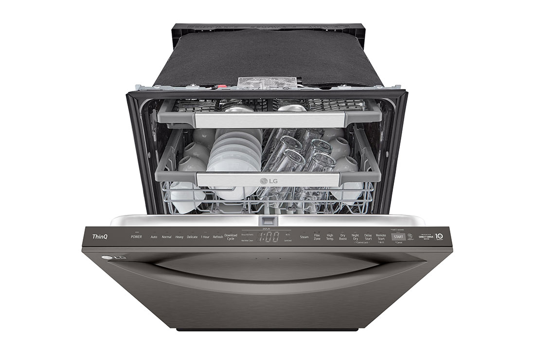 LG Smart Top Control Dishwasher with 1-Hour Wash & Dry, QuadWash Pro™, TrueSteam® and Dynamic Heat Dry™, LDTH7972D