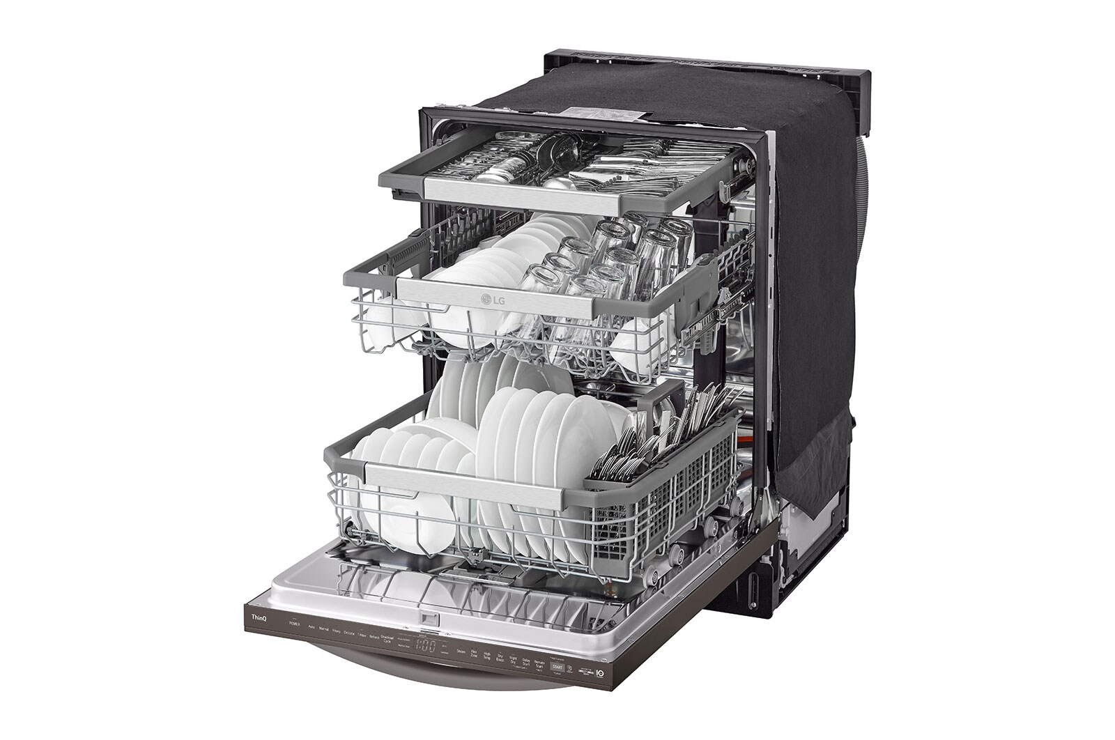 LG Smart Top Control Dishwasher with 1-Hour Wash & Dry, QuadWash​ Pro™, TrueSteam® and Dynamic Heat Dry™​, LDTH7972D