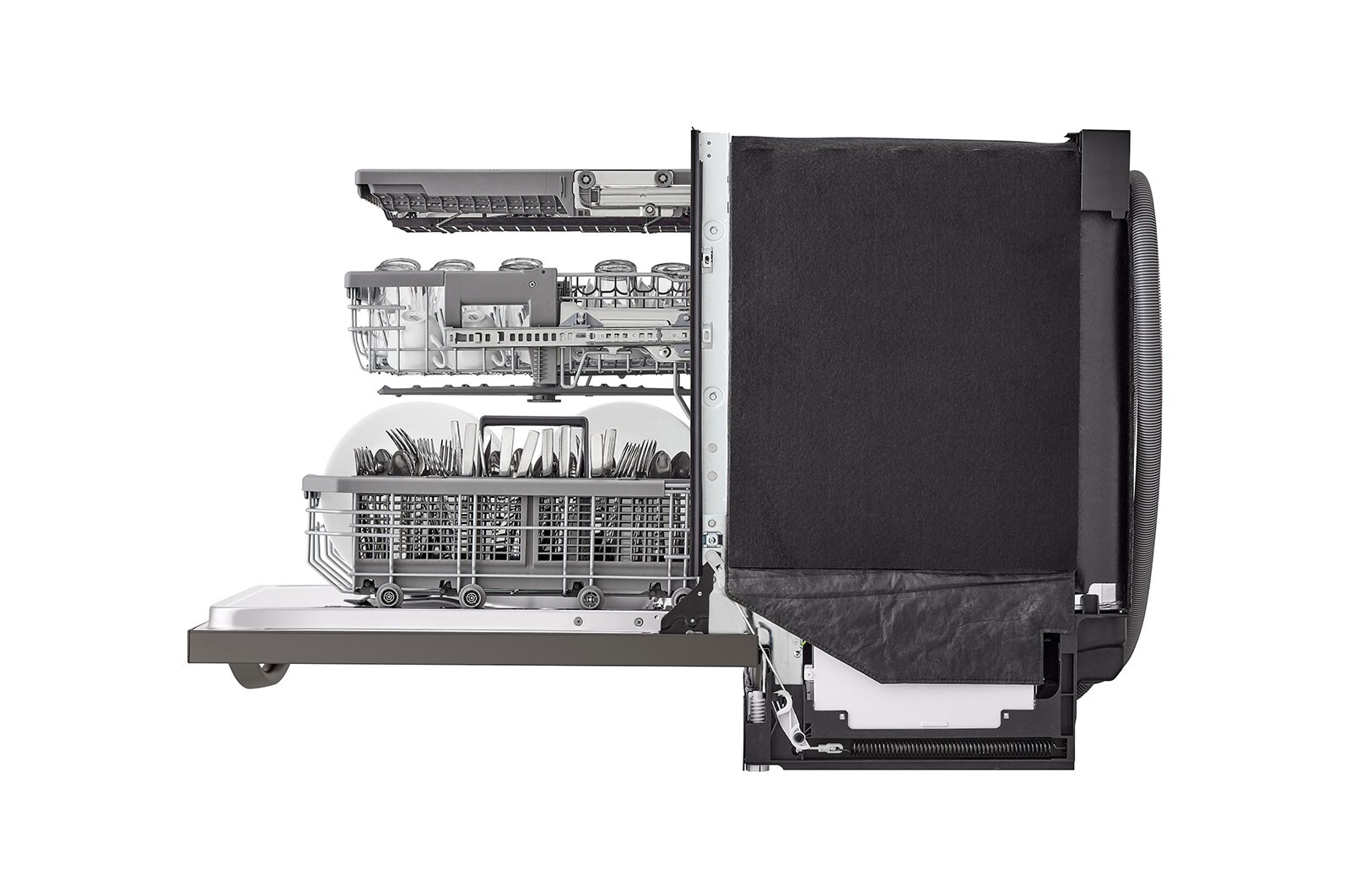 LG Smart Top Control Dishwasher with 1-Hour Wash & Dry, QuadWash​ Pro™, TrueSteam® and Dynamic Heat Dry™​, LDTH7972D