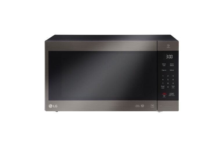 Front view of LG Black Stainless Steel Series 2.0 cu. ft. NeoChef™ Countertop Microwave with Smart Inverter and EasyClean® LMC2075BD