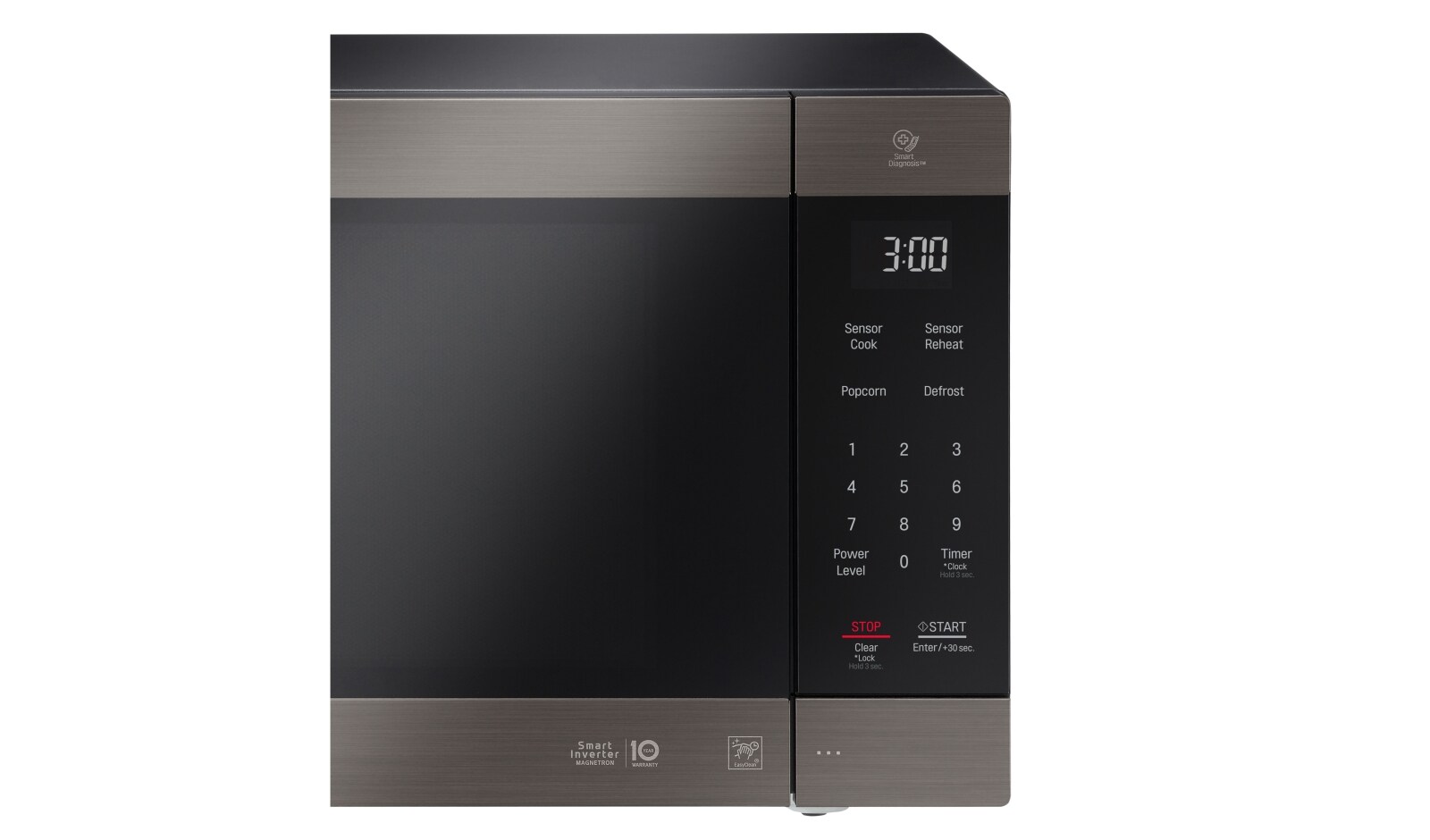 LG Black Stainless Steel Series 2.0 cu. ft. NeoChef™ Countertop Microwave with Smart Inverter and EasyClean®, LMC2075BD