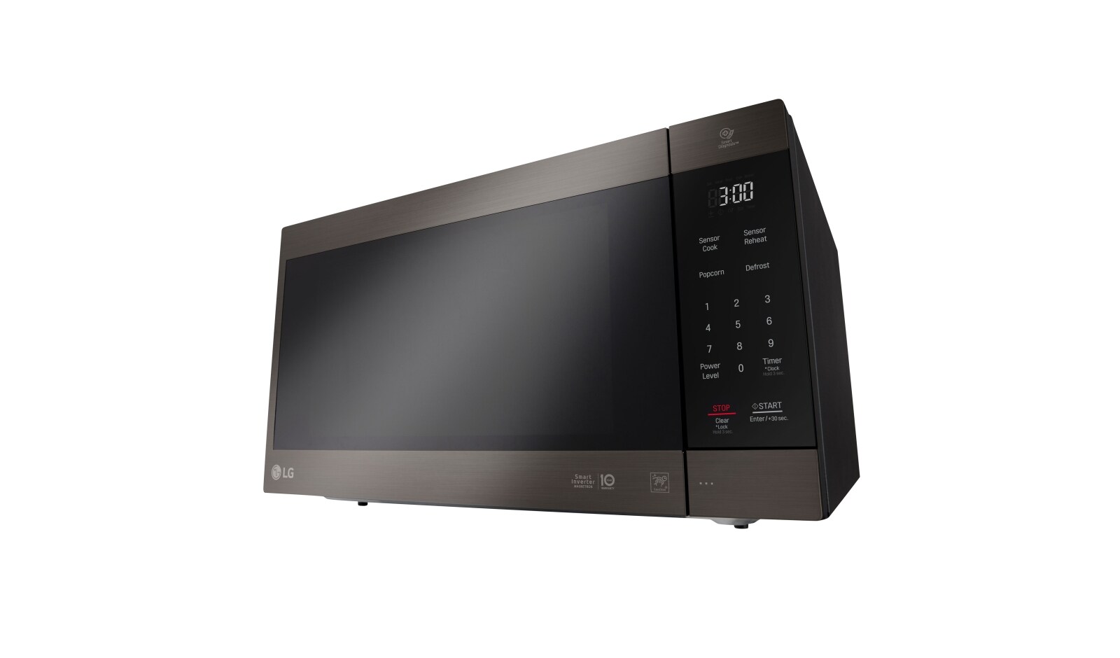 LG Black Stainless Steel Series 2.0 cu. ft. NeoChef™ Countertop Microwave with Smart Inverter and EasyClean®, LMC2075BD