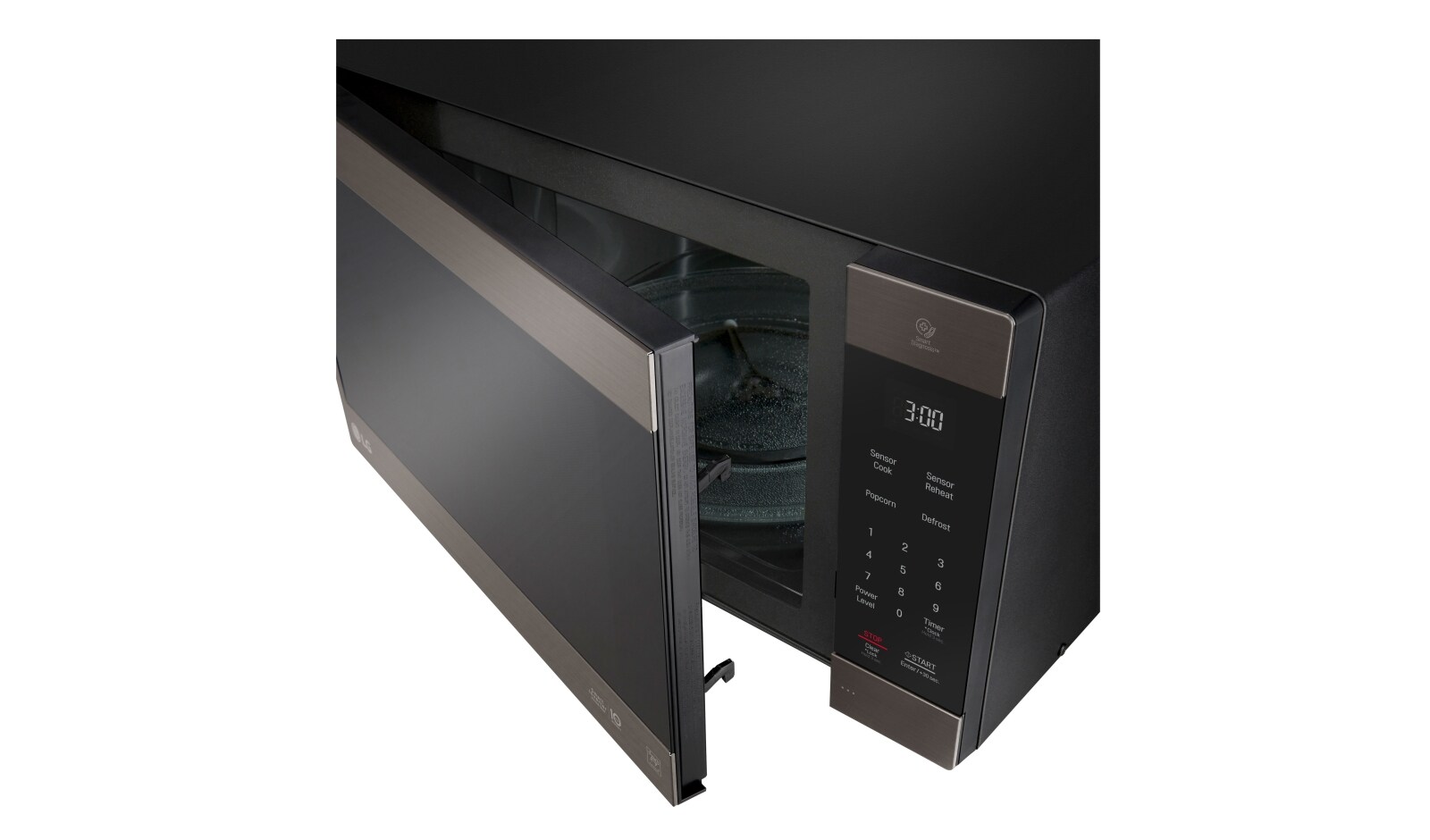 LG Black Stainless Steel Series 2.0 cu. ft. NeoChef™ Countertop Microwave with Smart Inverter and EasyClean®, LMC2075BD