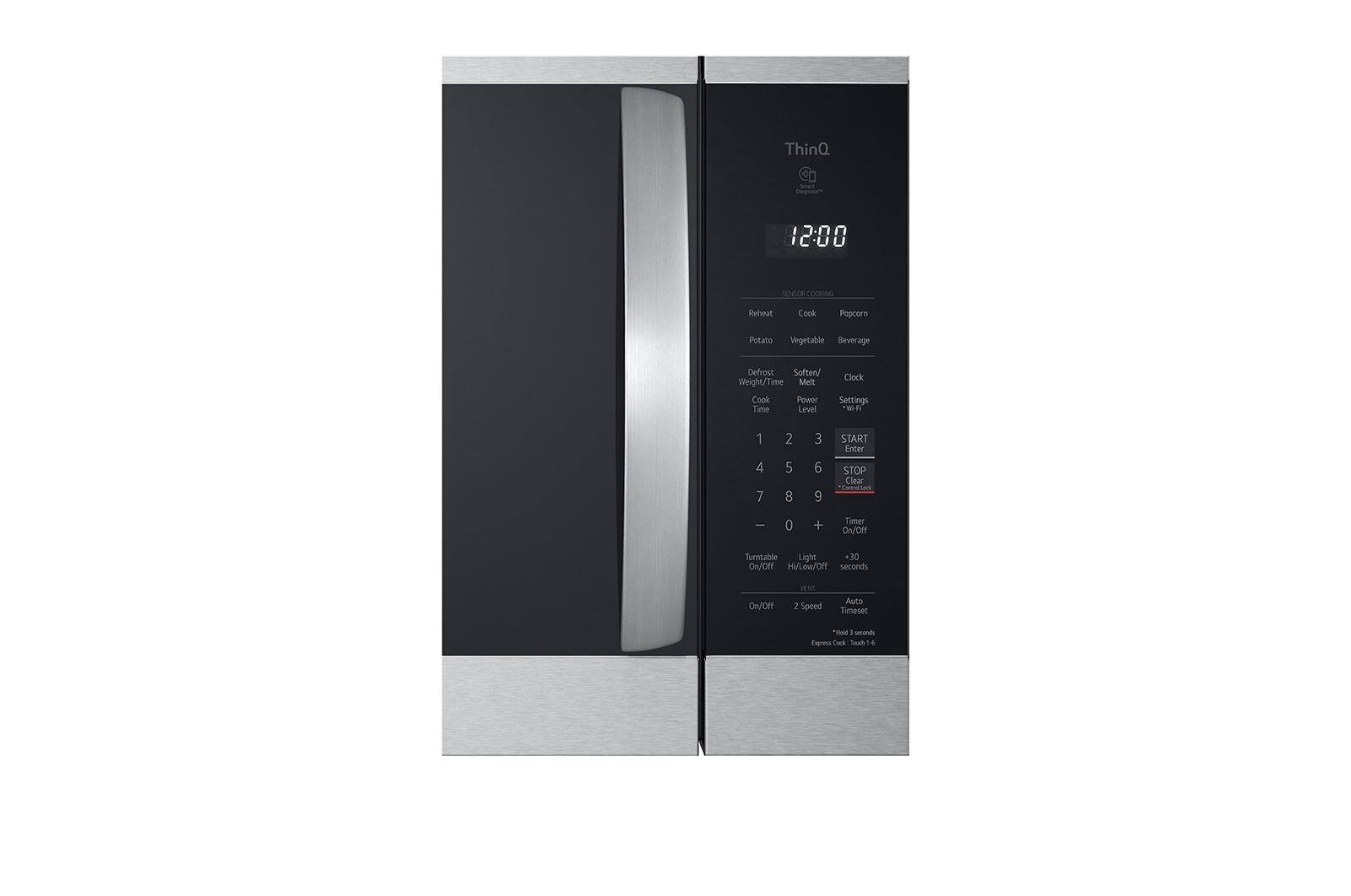 LG 1.8 cu. ft. Smart Wi-Fi Enabled Over-the-Range Microwave Oven , MVEM1825F