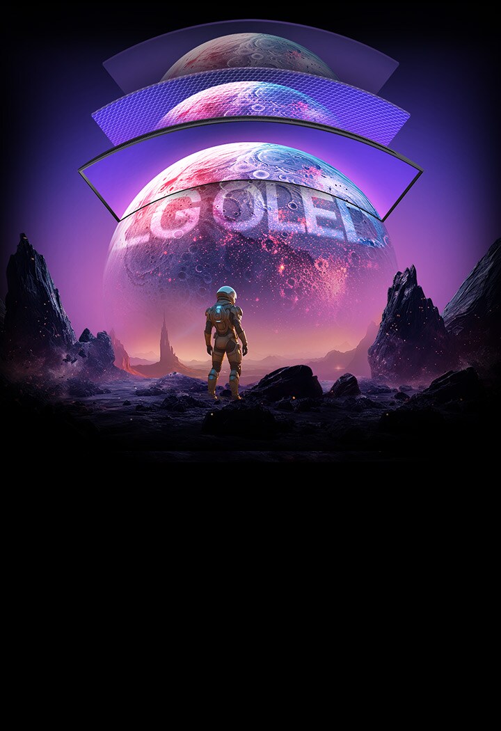 Planetary images appear brighter and clearer on LG OLED monitors.