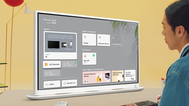 ThinQ Home Dashboard.