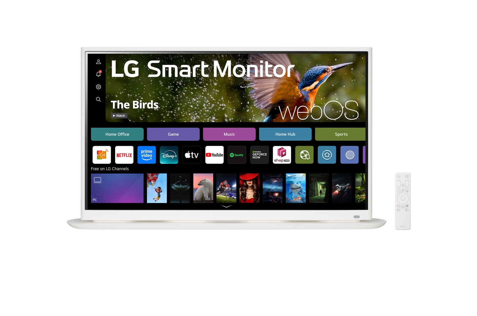 front view with remote control