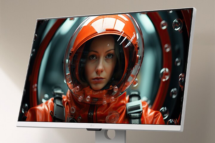 LG Smart Monitor used for immersive movie watching