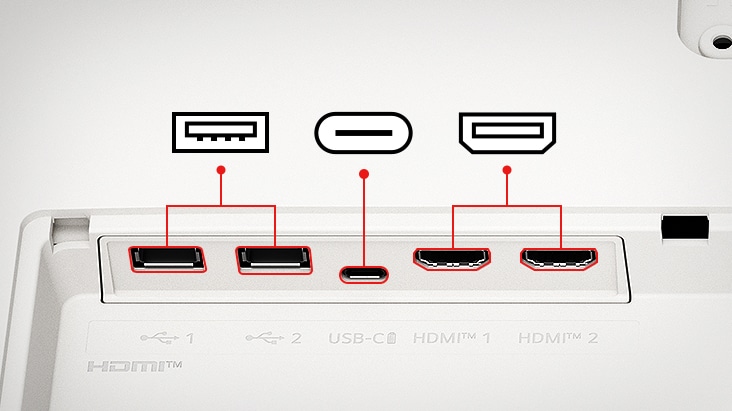 Le LG Smart Monitor dispose de deux ports USB et de deux ports HDMI.