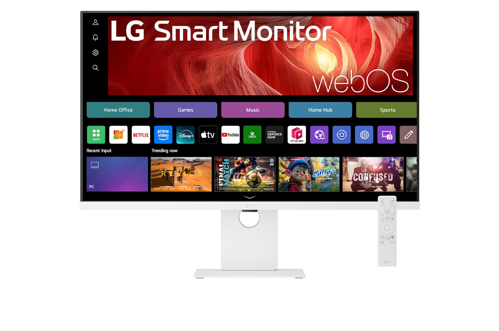 front view with remote control