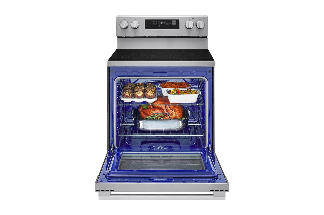 Front Open Air fry View with food