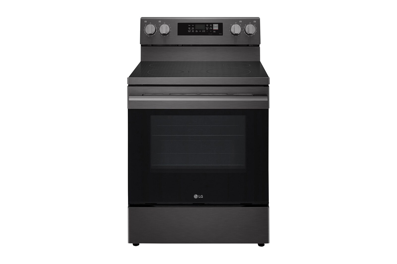 Front view of 30" Elec. 6.3 cu ft. Range | Probake Convection, Air Fry, InstaView®, SelfClean, EasyClean®&Smart (LREN6325ZE)
