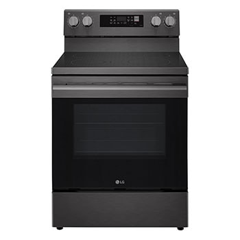 Front view of 30" Elec. 6.3 cu ft. Range | Probake Convection, Air Fry, InstaView®, SelfClean, EasyClean®&Smart (LREN6325ZE)