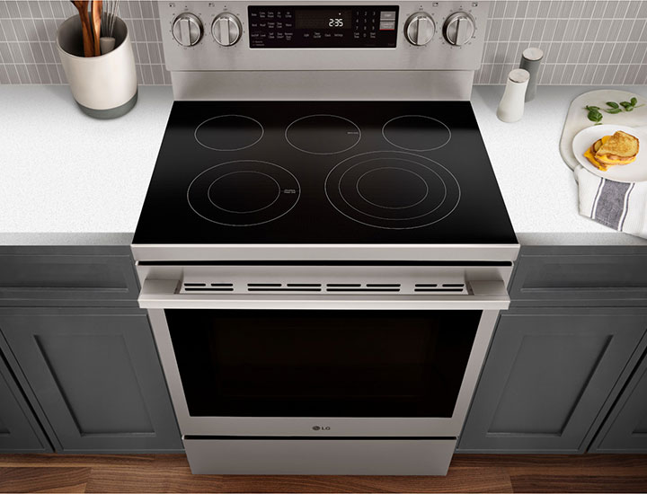 Edge-to-Edge Glass-Ceramic Cooktop Surface